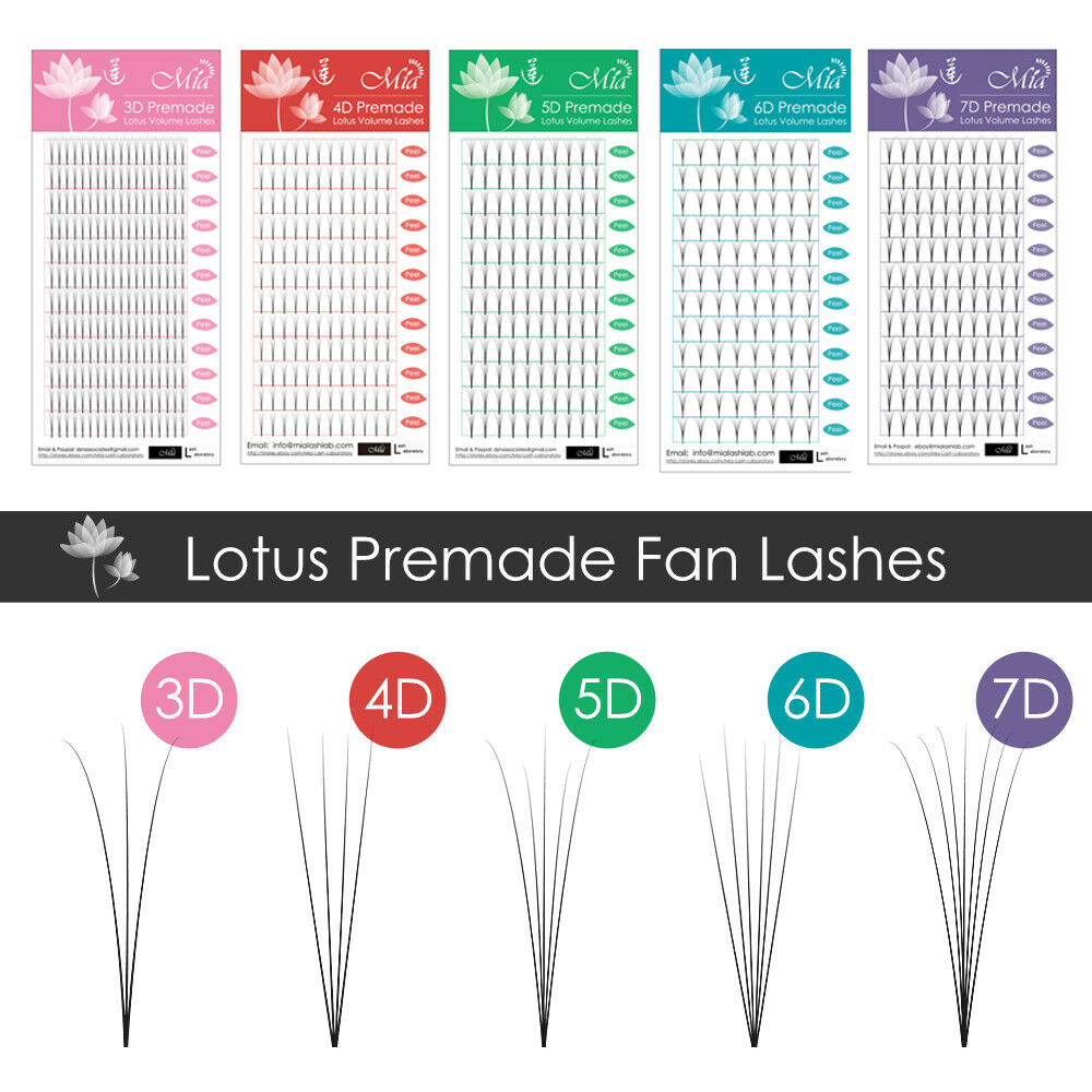 Lotus Xd Premade Volume Fan Lash Eyelash Extensions 3d 4d 5d 6d 7d Mix Mink Lash