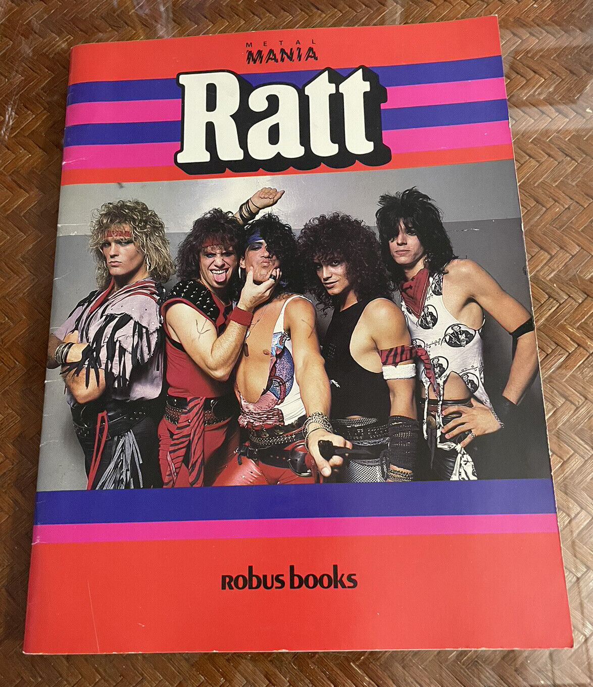 Ratt By Metal Mania 1984 Photo Book Vtg Heavy Metal Glam Hard Rock