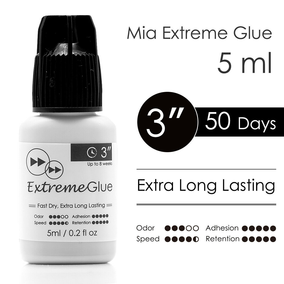 Fast Strong Eyelash Extension Glue Lash Adhesive Extra Long Lasting Retention